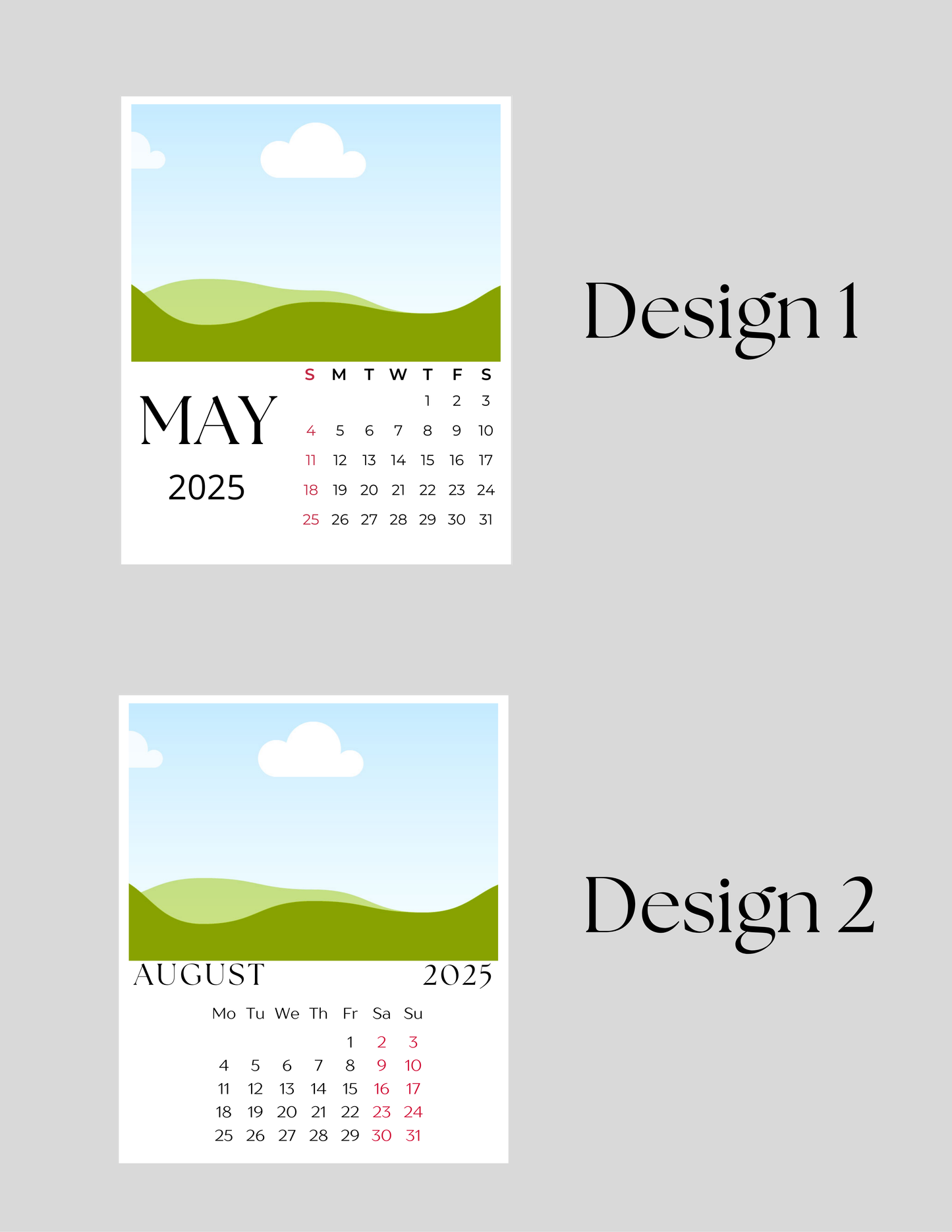 Photo Magnet Calendar